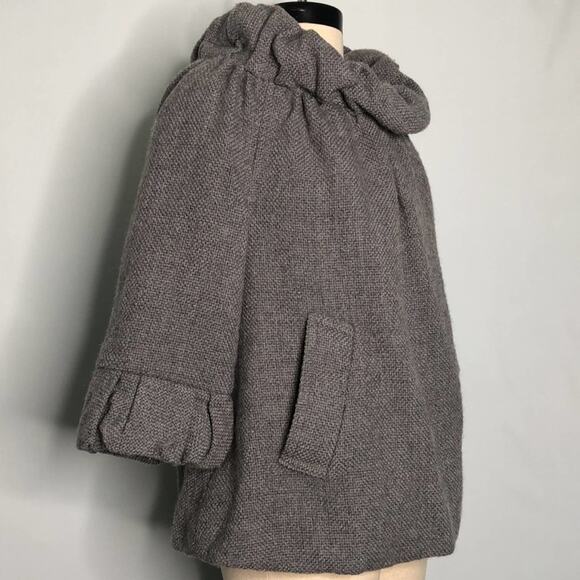 Marc by Marc Jacob Gray Mock Ruffles Turtleneck Top Small - Picture 6 of 11